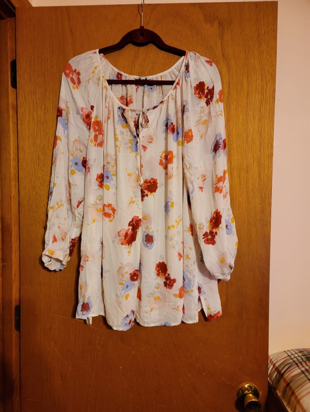 Floral Peasant Blouse